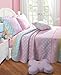 Greenland Home 100% Cotton Fashion Quilt Collection, Prewashed, Reversible Quilt Set, 3-Piece Full/Queen, Polka Dot Stripe
