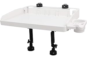 HITORHIKE Bait Board Set with Mounts and Extenders White Cutting Board 26.8"(L) X 18.5"(W) Filet Table