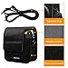 Fintie Protective Case for Fujifilm Instax Mini 70 - Premium Vegan Leather Bag Cover for Fujifilm Instax Mini 70 Instant Film Camera with Removable Adjustable Strap, Vintage Black