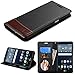 LG G Stylo Case, G Vista 2 Case, JoJoGoldStar Bicast PU Leather Folio Wallet with Card Slots and Kickstand, Comes with Stylus Pen and Screen Protector - Black, Brown
