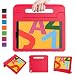 LTROP New iPad 10.2 Kids Case for iPad 7th Generation Kids Case, Light Weight Convertible Shock Proof Stand Friendly Kids Handle Case for New iPad 10.2 inch 2019 Latest Model and Air 3 (Red)