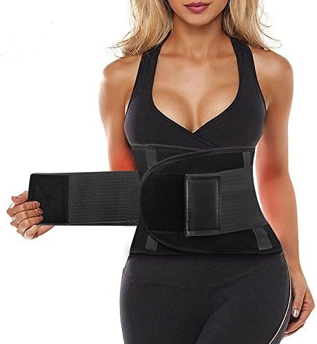 SIHOHAN Waist Trainer Belt Cincher Trimmer Sports Slimming Body Shaper Band with Dual Adjustable Belly for Fitness Workout, Unisex