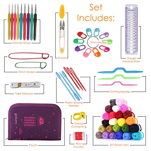 1 Glokers+Crochet+Hooks+Yarn+Set