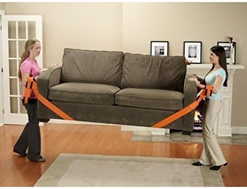 ShopAIS 2Pcs Moving Straps Forearm Delivery/Transport Rope/Furniture Carry Tools (Assorted Color)