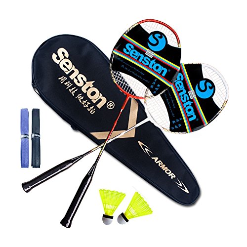 Buy Senston Badminton Set, Two Graphite Shaft Badminton Racquet