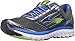 Brooks Men's Ghost 9 Anthracite/Electric Brooks Blue/Lime Punch Sneaker 12 D (M)