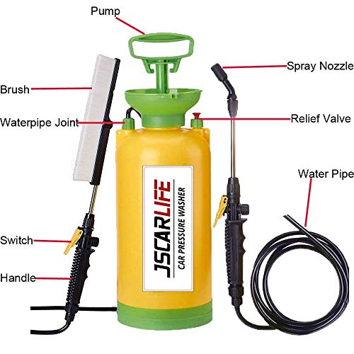 Jscarlife 2-Gallon Compression Sprayer Lawn and Garden Pump Pressure Sprayer for Gardening, Fertilizing, Cleaning & General Use Spraying (Green) - Thumbnail 3
