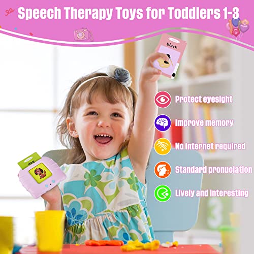 Flash Cards for Toddlers 24 Years, Speech Therapy Toys for Toddlers 1