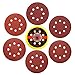 61Pcs Sanding Discs Set, Drillpro 60pcs 5 Inch 8 Holes Hook and Loop, 60/80/120/180/240/320 Grit Sandpaper + 1 Piece PU Backing Pad for Random Orbital Sander