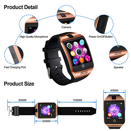 Tipmant Smartwatch Orologio Fitness Uomo Donna Bambini Smart Watch con SIM  Card Slot Fotocamera Contapassi Cronometro… - Barter Italia