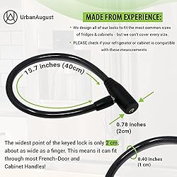 Urban August Child-Proof Refrigerator Lock with