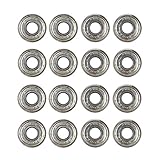 Natuworld 8/16/24pcs Both side Shielded 608 ZZ ABEC-7 Carbon Steel Bearings for Skateboards,Inline Skate, Scooter, Rollerblade