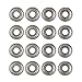 Natuworld 8/16/24pcs Both side Shielded 608 ZZ ABEC-7 Carbon Steel Bearings for Skateboards,Inline Skate, Scooter, Rollerblade