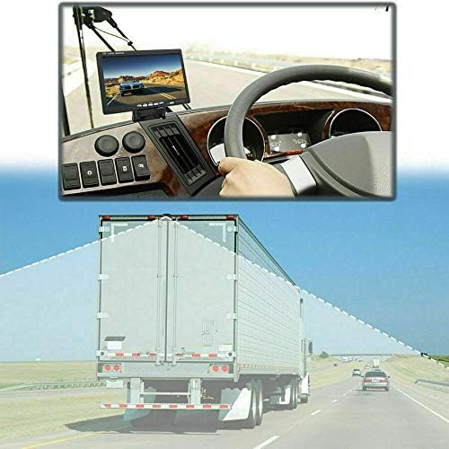 12V-24V 7" Car LCD Screen HD Monitor + Bus Truck Trailers 18LEDs IR Night Vision Waterproof Rear View Reversing Backup Camera with 10M video Cable - Image 4