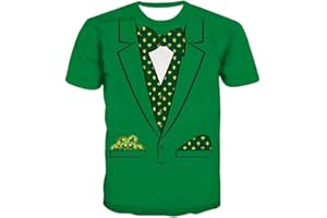 KYKU St Patricks Day Tshirt Men Leprechaun Costume Green Tuxedo T Shirt Irish Shamrock Clothing