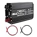 iRULU 1000W Microprocessor Power Inverter DC 12V to 110V AC Car Inverter with 1 AC Outlets 2A USB Car Adapter -Black