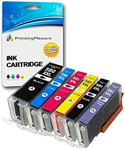 Printing Pleasure PGI-580/CLI-581 XXL Ink Cartridges for Canon Pixma TS8150