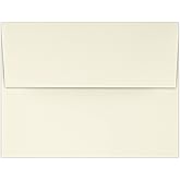 LUXPaper A4 Invitation Envelopes | 4 1/4" x 6 1/4" | Natural | 70lb. Text | 50 Qty