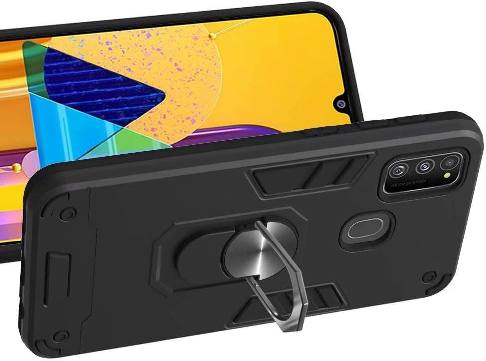 Galaxy M30S Back Cover,Hllycr Case for Samsung Galaxy M30S Hard Slim Anti-Scratch Shock Proof Dust Proof Anti-Finger Protection - Black