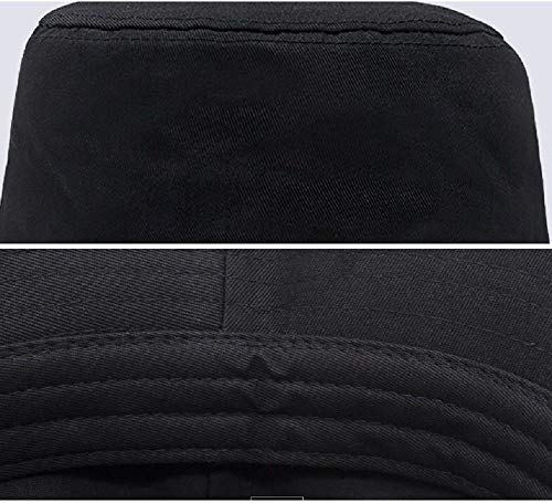 LZJZB Fischerhut,Bucket Hat Baumwolle Unisex Faltbar Anglerhut Zum Wandern Camping Reisen Angelnfischerhut – Bild 7