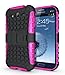 JKase DIABLO Series Tough Rugged Dual Layer Protection Case Cover with Build in Stand for Samsung Galaxy Grand i9080, Samsung Galaxy Grand Duos i9082 - Retail Packaging (Pink)