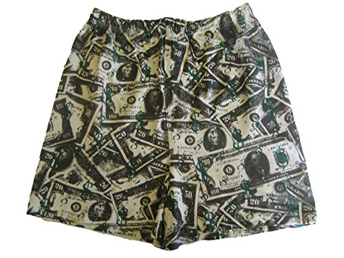Brabco Inc. Men's Magic Boxer Shorts Dollars Design (L (Waist 38"-40"), Green & Ivory Multicolor) - Thumbnail 3