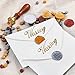 Auihiay 300 Pieces Sealing Wax Beads Sticks Gold Silver Red Wax Seal Beads Kit with 2 Pieces Candles and 1 Piece Melting Spoon for Wax Seal Stamp Letter Wedding Gift