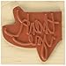 ColorBox Teresa Collins Wood Mount Stamps, Thank You