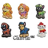 Paw Patrol Jibbitz Set of 6 PVC Jibbitz Crocs Natives Party Favors by CharmTM