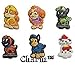 Paw Patrol Jibbitz Set of 6 PVC Jibbitz Crocs Natives Party Favors by CharmTM