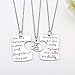 Udobuy®3 Piece Mother Father Daughter Heart Pendant Necklace Set Daddy's Girl Mommy's World Mother Daughter Father Family jewelry Necklace Set