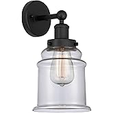 Innovations Lighting Canton - 1 Light Wall Sconce in Industrial Style-12.75 Inches Tall and 6 Inches Wide-Matte Black Finish-