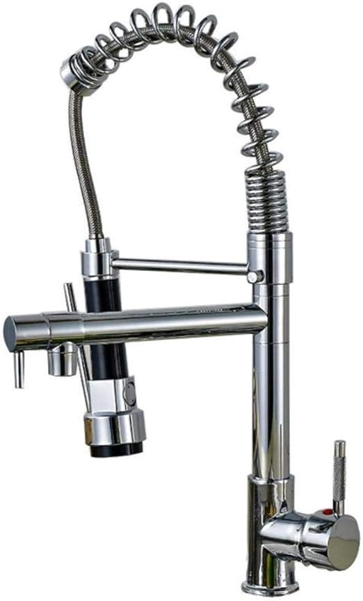 Extraiga el grifo del mezclador del fregadero de la cocina de primavera