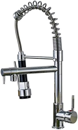 Extraiga el grifo del mezclador del fregadero de la cocina de primavera