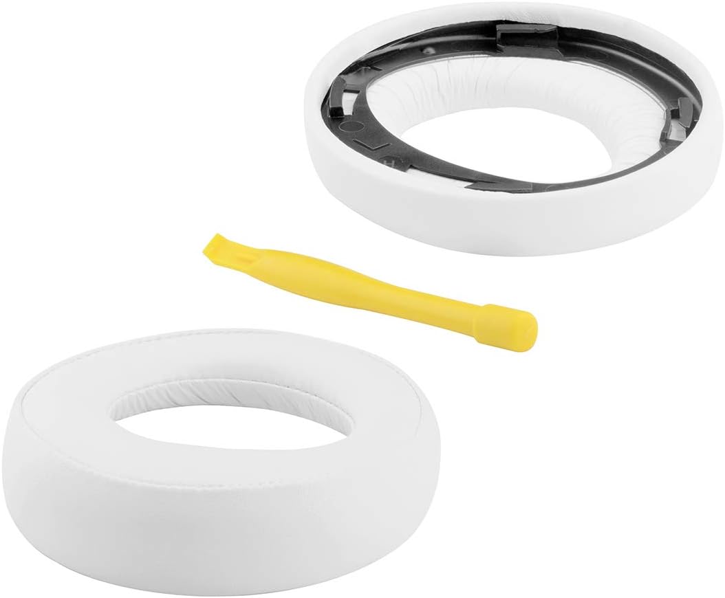 Geekria Replacement Ear Pads for Sony PlayStation Gold Wireless Stereo Headphones Ear Cushions, Repair Parts (White) - Image 3