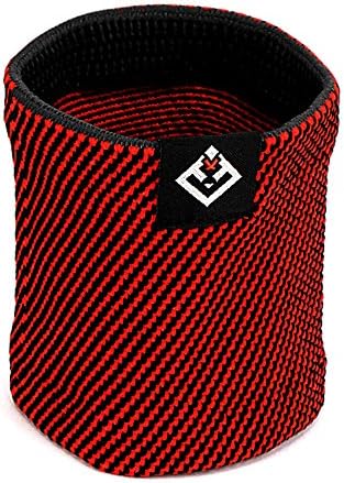 GATEWELL Light Series Elite Knitted Enwrap Wristbands (1 per package) Compression For Sports, Arthritis, Carpal tunnel - Wrist Support RED - M