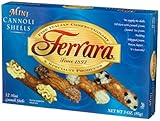 Ferrara Mini Cannoli Shells, 12-Count, 3 Ounce Boxes (Pack of 12)