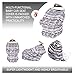 SIKONI Privacy Nursing Cover, Multi Use: Maternity Breastfeeding Fashion Scarf, Stroller Cover, Baby Carseat and High Chair Cover | Unisex Color Grey Camo | Includes Carry Bag & Pacifier Holder |