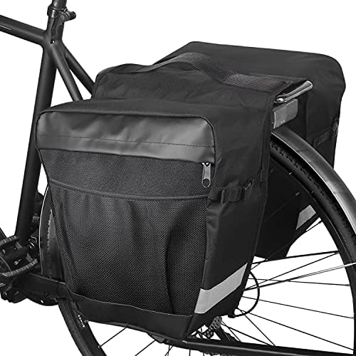 WOTOW Bike Panniers Rear Rack Bag, 28L Large Capacity Water Resistant
