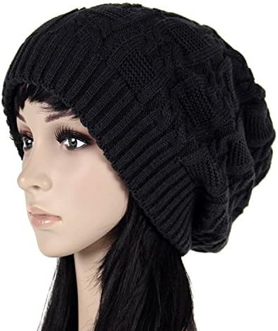 USOLDFLY Women's Slouchy Long Beanie Knit Winter Oversize Warm Hat Cap
