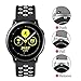 Galaxy Watch Active 40mm / Active 2 40mm & 44mm Bands, Galaxy Watch 42mm Bands, Gear Sport Bands, Auswaur 20mm Soft Silicone Sport Watch Replacement Strap Wristband for Women Men - Black/White