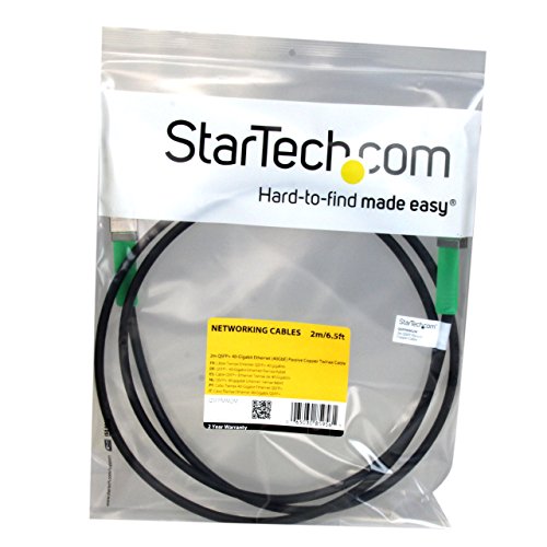 StarTech.com Mellanox MC2207130-002 Compatible - Passive Copper Twinax Cable - 2m - 40 Gbe Cable - Direct Attach Cable - QSFP Cable