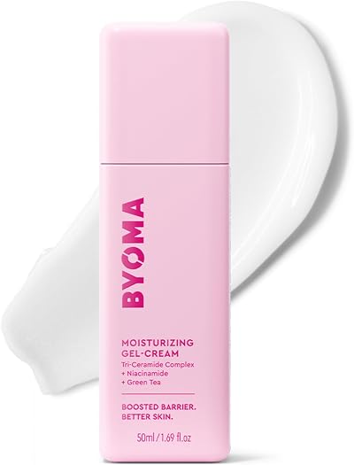 BYOMA Moisturising Gel Cream 50ml Lightweight Oil Free Daily Moisturiser