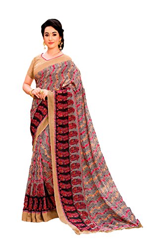itsindiancrafty Indian Women Designer Party wear grey Color Saree Sari K-5954-54864