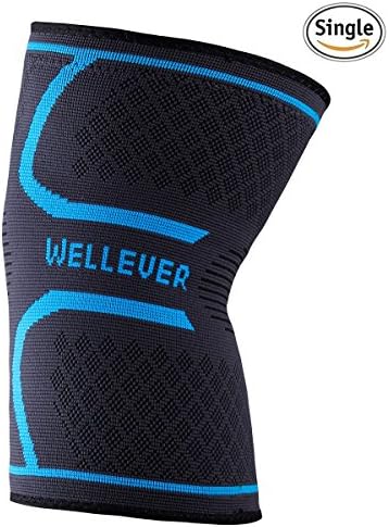Knee Support - Knee Brace Support for Women &amp; Men Perfect For Sports &amp; Recovery After Injuries, Arthritis (Single, L)