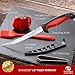 Dacodget 6.5 inches Fillet Knife Kit | Multifunctional Stainless Steel Fish Deboning and De-Scaling Knife with Sheath + Portable Knife Sharpener + Fish Bones Tweezers + BBQ Silicone Glazing Brush