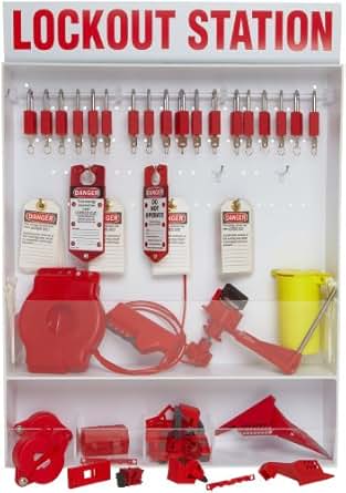 Brady Extra-Large Electrical and Mechanical Lockout Station, Includes ...