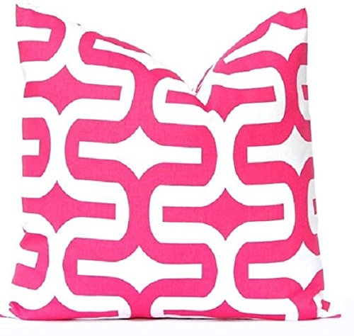 Amazon Com Hot Pink Pillow Cover Embrace Modern Pillow Cover