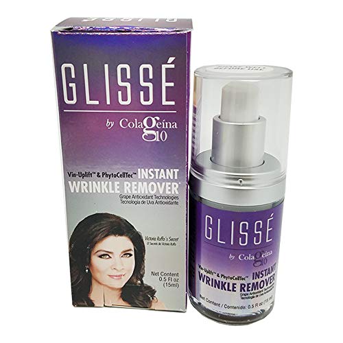 Instant wrinkle, lines and eye puffiness reducer gel, Gliss&eacute; by Colageina 10, non invasive temporal lifting skin in seconds with tightening effect that lasts 8 hours.