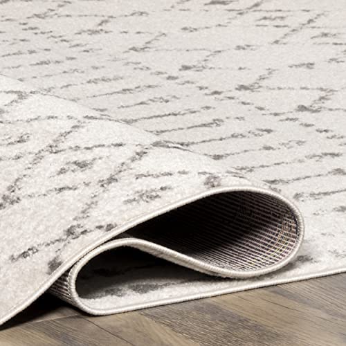 NuLOOM Moroccan Blythe Runner Rug, 2' 8" x 8', Grey/Offwhite Pricepulse